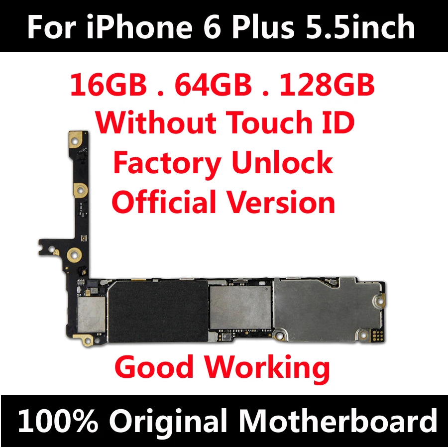 100% протестирована хорошая оригинальная материнская плата для iPhone 6 Plus 5 дюймов