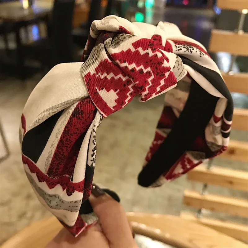 Популярная 1 шт. мягкая хлопковая повязка на голову вечерние обручи для волос с