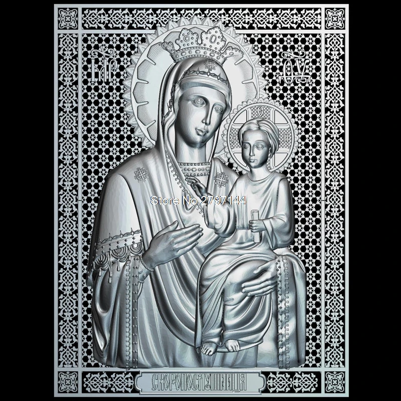 3d фигурка Мать Бога|for cnc|3d stl models3d model |