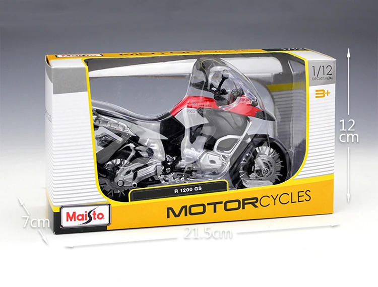 1 шт. Maisto 1:12 R 1200GS литая металлическая модель спортивный гоночный мотоцикл модель мотоцикл коллекционные игрушки
