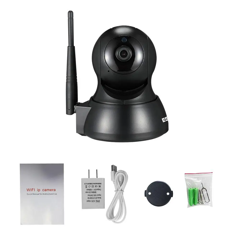 ESCAM QF007 1MP 720 P WiFi ИК-сигнализация панорамирование/наклон ip-камера поддержка 64G TF карта ночного видения Обнаружение движения Беспроводная ip-камера