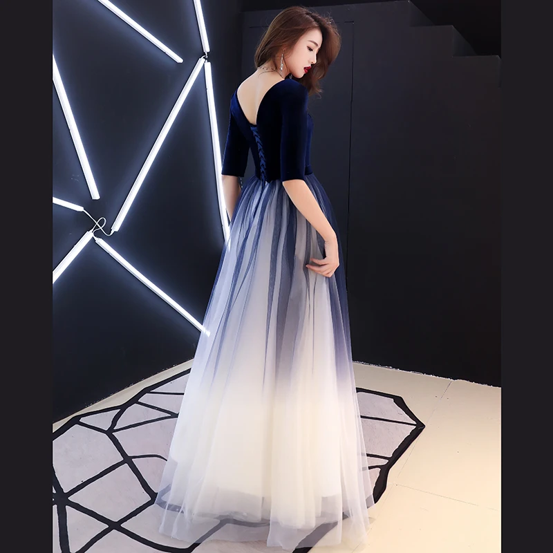 Платье vestido de festa тюлевые А-образные вечерние платья сексуальные длинные платья