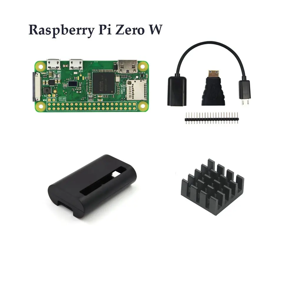 Bundle 3 Raspberry Pi Zero и Zero W стартовый комплект RPI 0+ камера+ адаптер питания+ алюминиевый чехол+ теплоотвод+ комплект адаптеров 3 в 1 - Цвет: Bundle 3