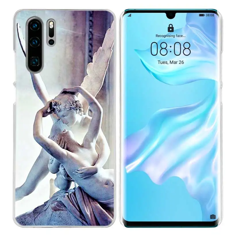 Художественный чехол Angel Cupid для huawei P20 P30 P Smart Nova 4 3i P10 P9 P8 mate 10 20 lite Pro Mini, жесткий чехол для телефона из поликарбоната