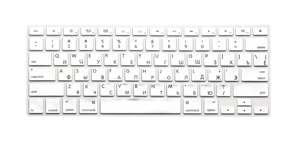 Кожаный чехол для Macbook Air Pro retina 1" 15" 1" для ноутбука(2 шт.) чехол для клавиатуры с американскими русскими буквами для Mac book 13 15 гелевый Чехол - Цвет: Серебристый