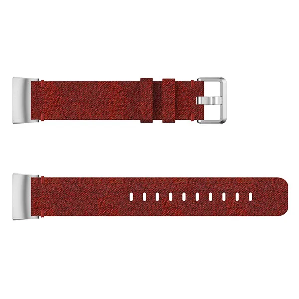 Красный Ремешок для Fitbit Charge, 3 ремешка, высококачественные часы с ремешком из полотна, ремешок для Fitbit Charge3, спортивный браслет, ремень, браслет - Цвет: Красный