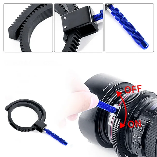 Аксессуары для камеры SLR DSLR регулируемое резиновое кольцо непрерывного