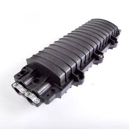 2pcs 48 Core Optical Fiber Splice Box-2 in and 2 out-Waterproof small D type Optical Fiber Joint Box