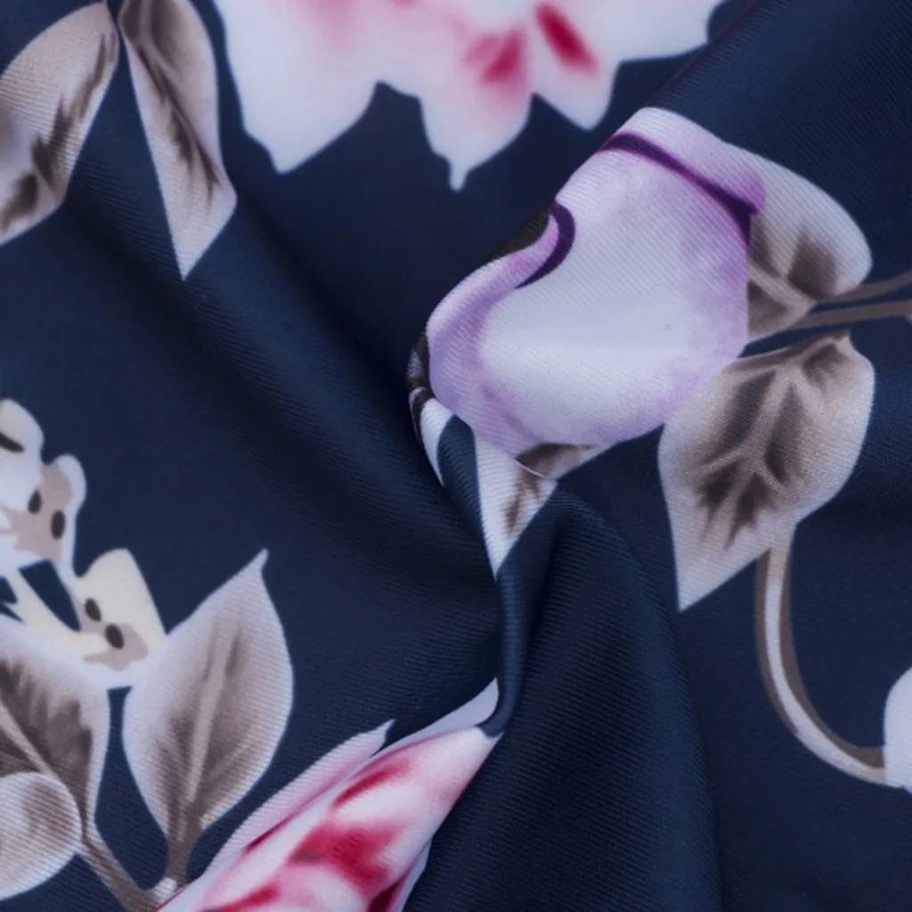 Женский комплект бикини с цветочным принтом пляжной одежды пуш ап бандажный