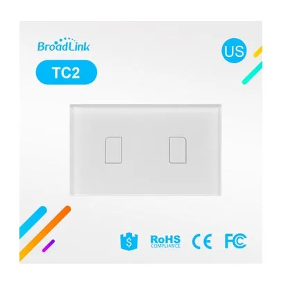 Broadlink TC2 2 Gang 433 MHZ Verbinding настенная сенсорная панель пульт дистанционного