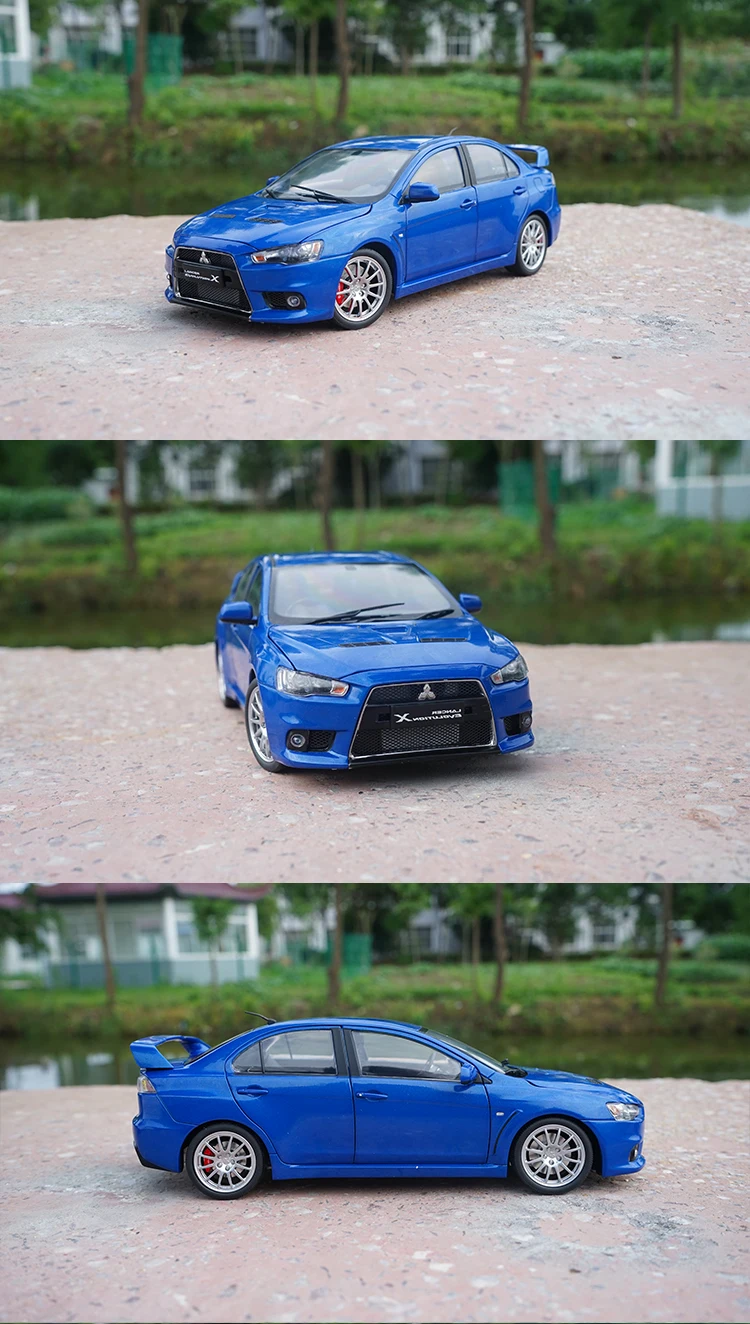 Новинка 1/18 Mitsubishi Lancer EVO X 10 EVO-X левый и правый руль литой металлический автомобиль модель игрушка для мальчика Белый Красный Синий