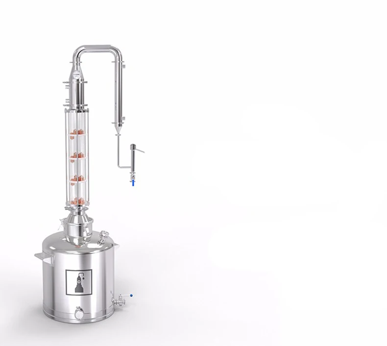 Fancier 50L & 100L красивый Кристальный стеклянный столбик дистиллятор вина фляжка