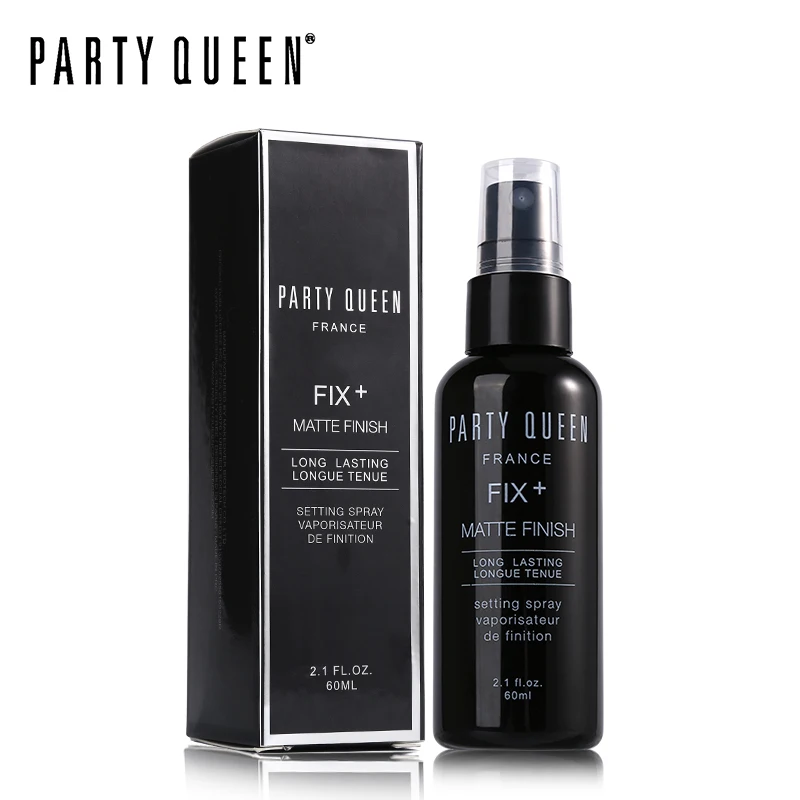 Вечерние спрей для макияжа Queen Pro 60 мл долговечный матовый быстросохнущий мягкий