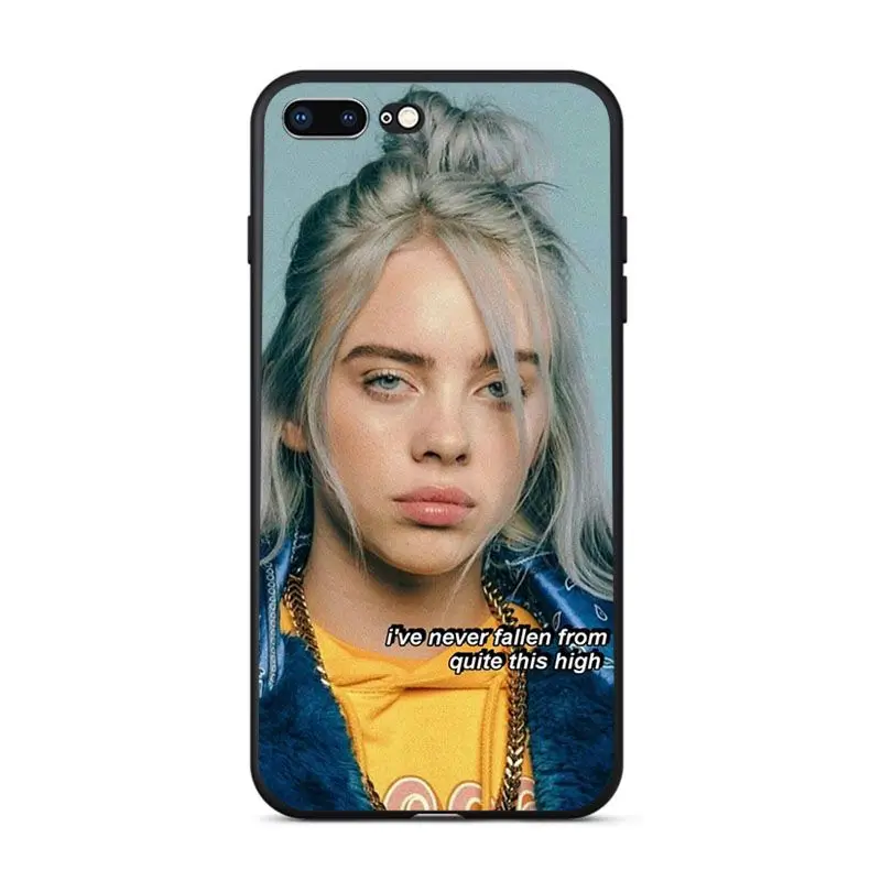 A8 Babaite Billie Eilish с рисунком Чехлы для мобильных телефонов Чехол для iPhone 11 pro max 8 7 6 6S Plus 5 5S SE XR X XS MAX чехол - Цвет: A8