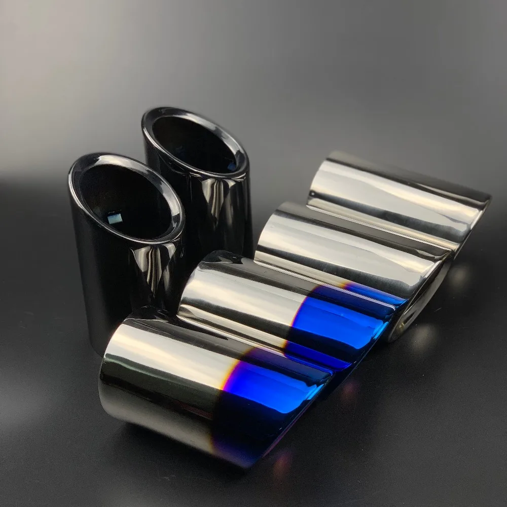 Car Accessories Exhaust Tip Muffler Pipes Case For Volkswagen Tiguan Passat B6 B7 CC EOS Beetle TT For Audi A3 A4 B8 Q5 A1 A5