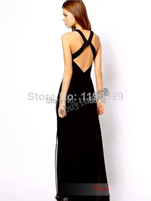 100%New 2014 Spring &amp Summer Fashion Brand Maxi Party Sexy Lady Floor Length Backless Lace-up Long Casual Dress 2pcs | Женская одежда