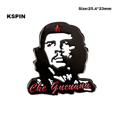 XY0064 Che Guevara Vino бутылка череп металлические значки для одежды милые значки милые булавки и броши - Цвет: XY0064