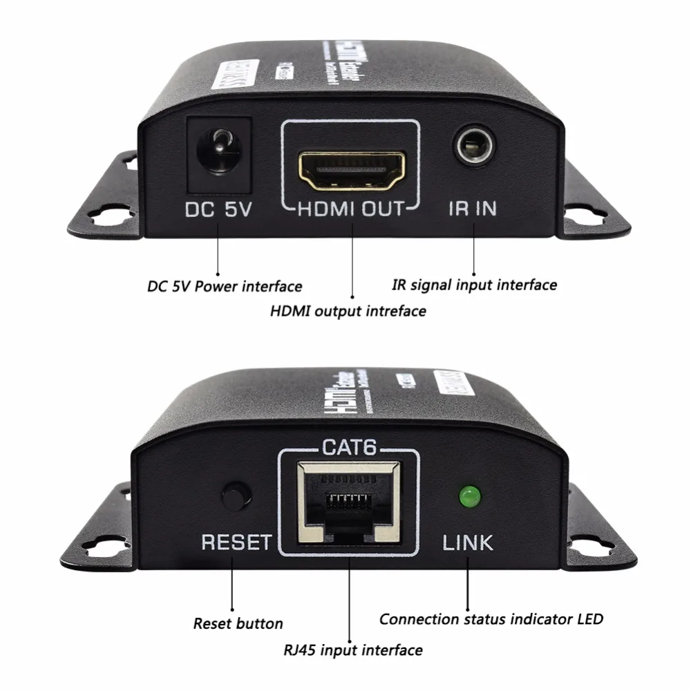 Новый HDMI 1080 P LKV372A ИК конвертер Сетевой удлинитель 60 м RJ45 передатчик TX/RX с более чем