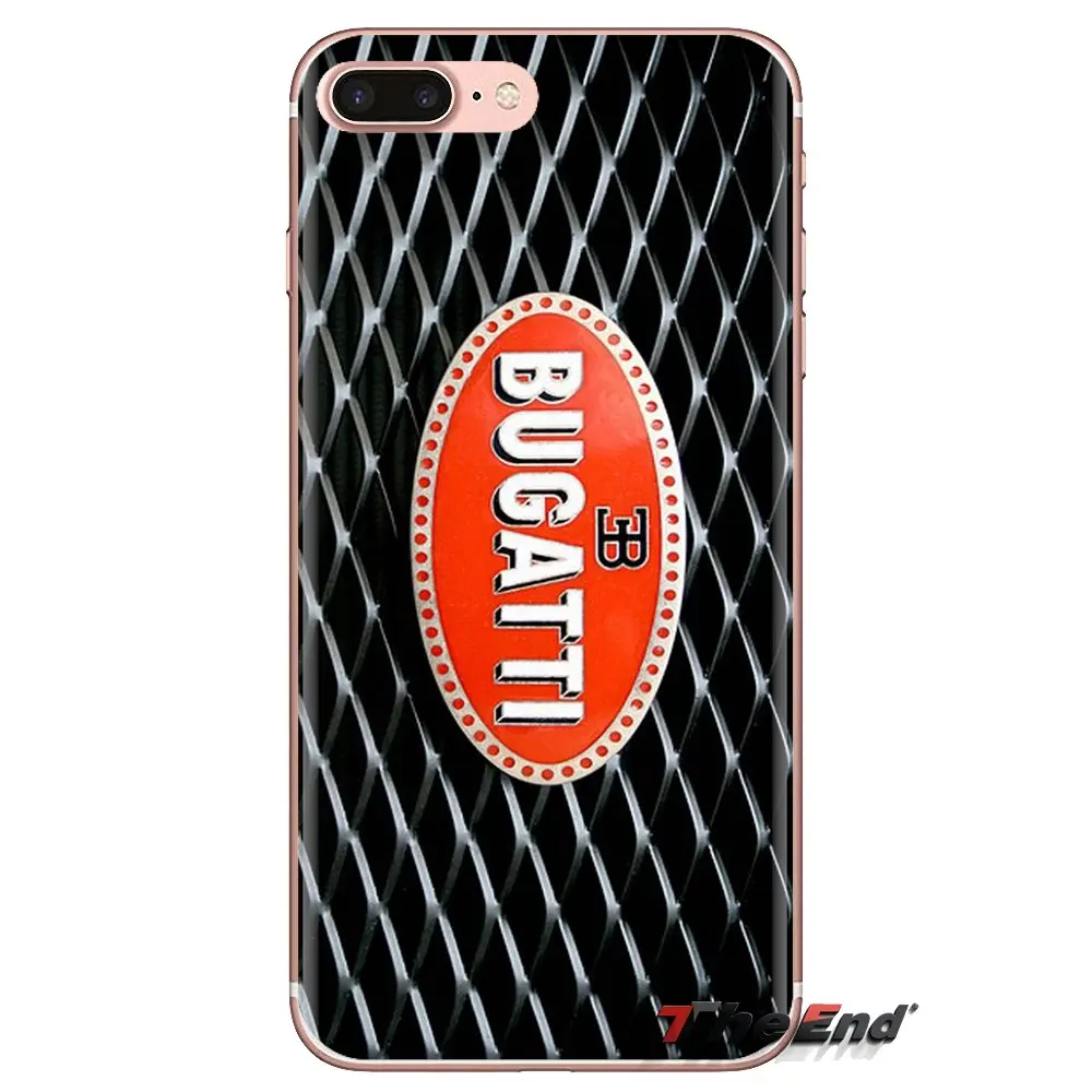 Прозрачные мягкие чехлы супер автомобиль Bugatti логотип искусство для LG Spirit Motorola Moto