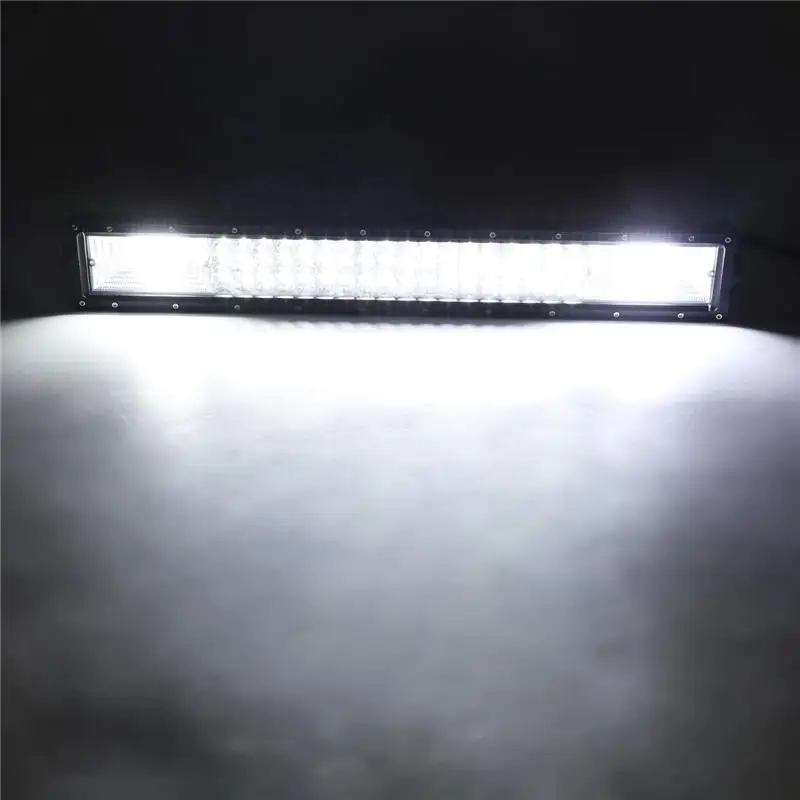 Oslamp 22 дюймов 3 ряда светодиодный свет бар Offroad светодиодный чипы Combo светодиодный рабочий свет 324 W автоматический режим прямая светодиодная полоска 4x4 4WD авто-Стайлинг