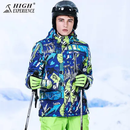 lvsehuaban Куртки High Experience горнолыжные костюмы,Мужская зимняя горнолыжная куртка,сноубордическая куртка,горные лыжик уртка,лыжный костюм мужской,горнолыжная куртка - Цвет: lvsehuaban