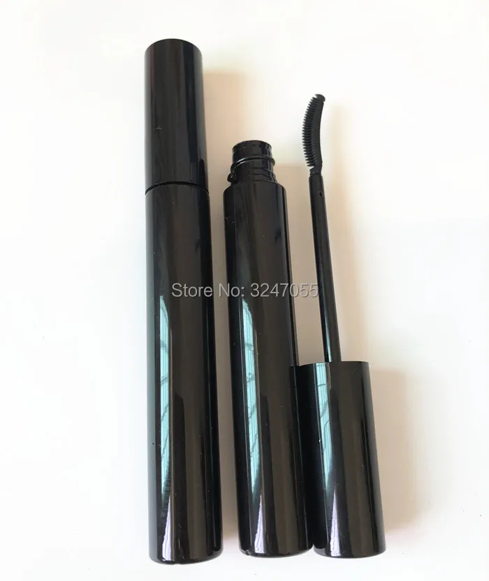 Черная пластиковая пустая косметическая стеклянная многоразовая бутылка 10 мл