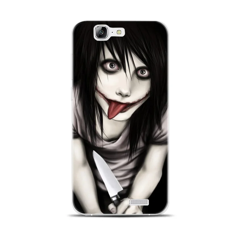 H099 Jeff The Killer Transparent Hard Thin Skin Case Cover For Huawei P8 P9 P10 Lite Plus 2017 Honor 8 9 6X |