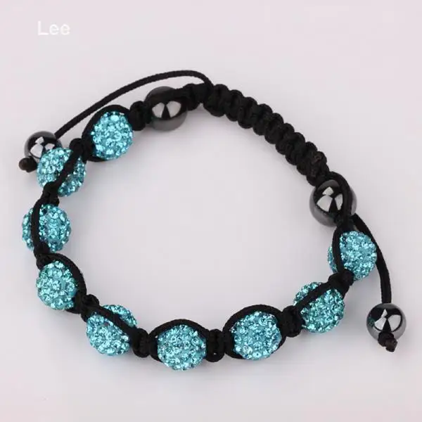 DIY shiny 10mm shamballa crystal bead jonquil bracelet 2015 for women | Украшения и аксессуары
