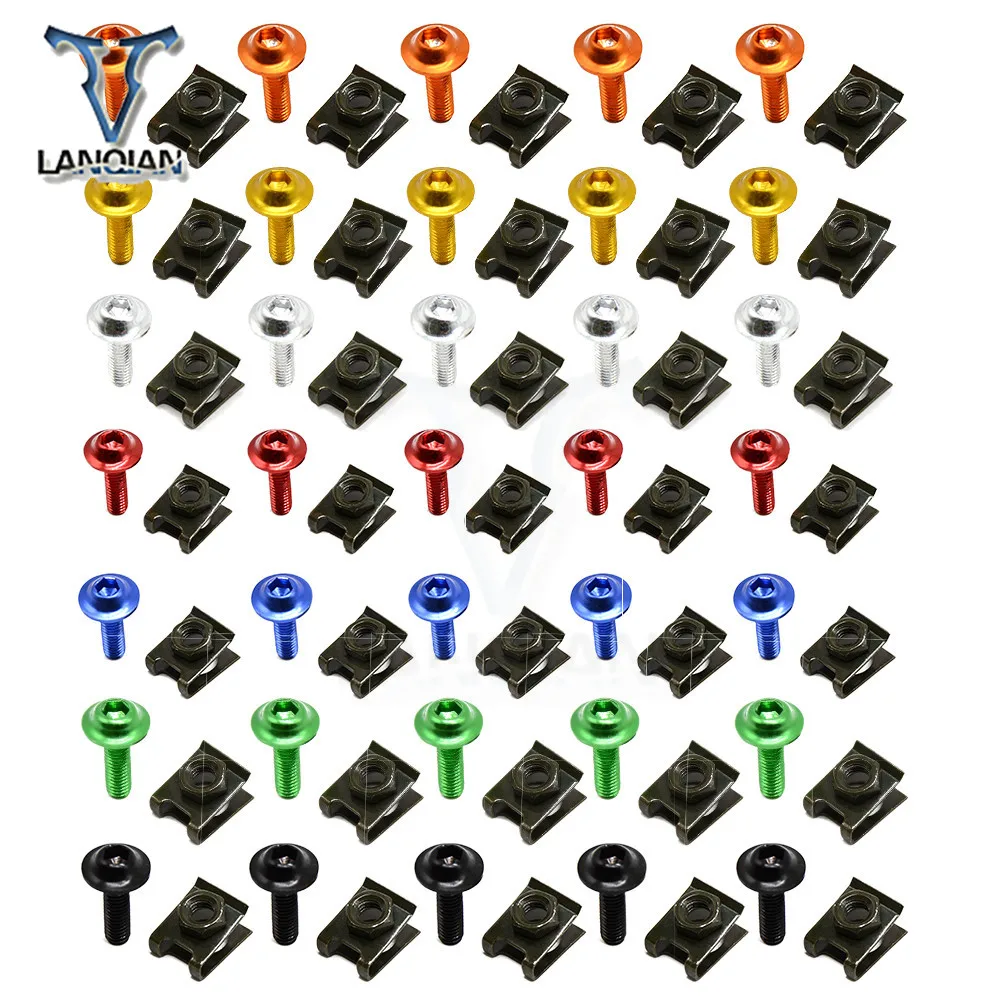 5 шт. универсальные аксессуары для мотоциклов болт обтекатель шпатель крепежные