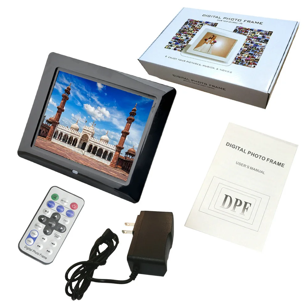 8 дюймовый ЖК экран светодиодный Ной подсветкой HD 800*600 цифровая фоторамка