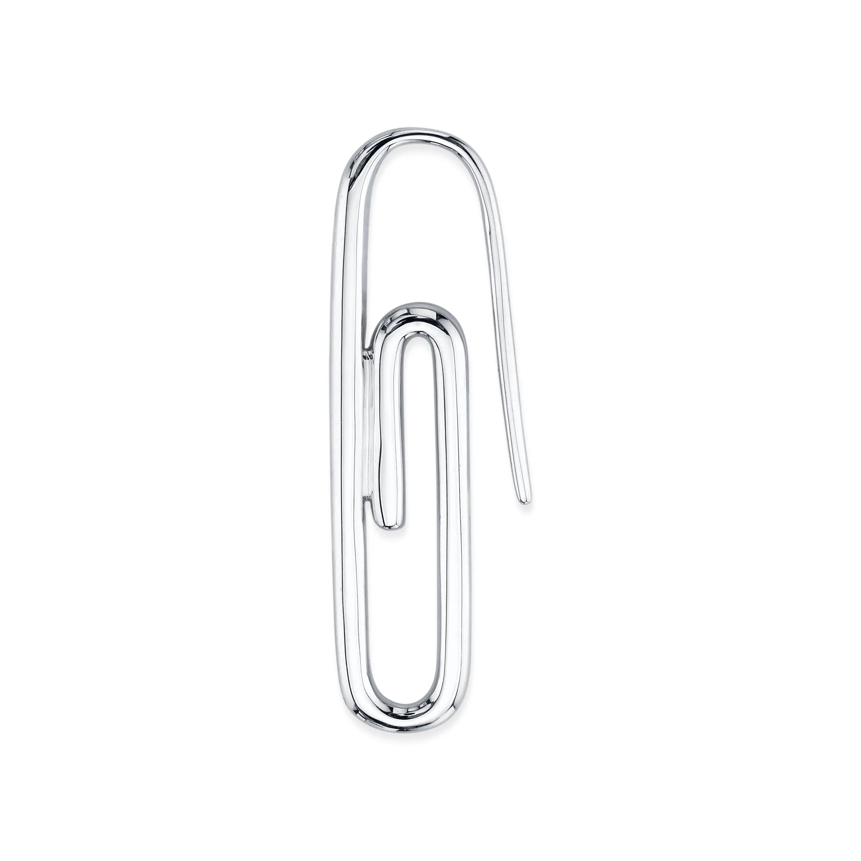 Silver Lovecabin 925 пробы серебряные одиночные золотые розовые золотые серьги в стиле панк безопасная булавка торговля геометрические массивные серьги ювелирные изделия - Окраска металла: Silver