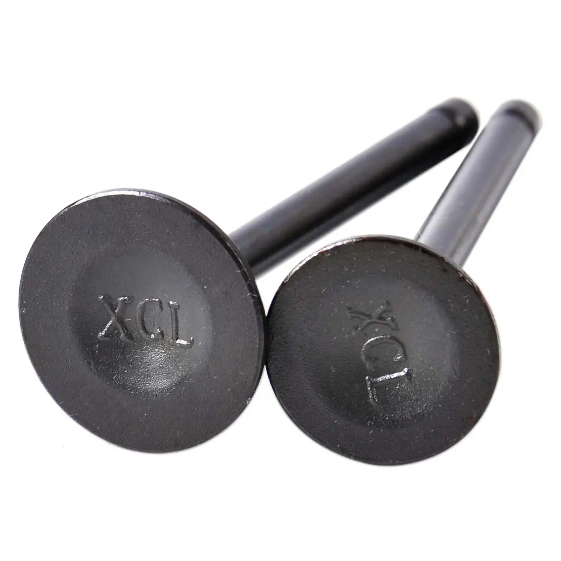 

beler New 1 Pair Dimgrey Metal Motorcycle Intake + Exhaust Valve High Quality Intake Exhaust Valves Set fit for Yamaha XV125