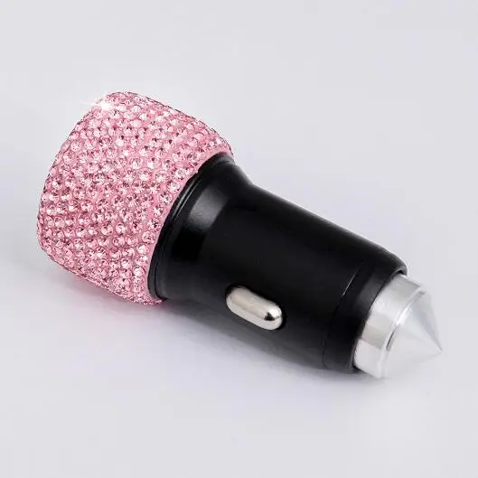 2 в 1 двойной USB порт быстрая зарядка автомобильное зарядное устройство молоток