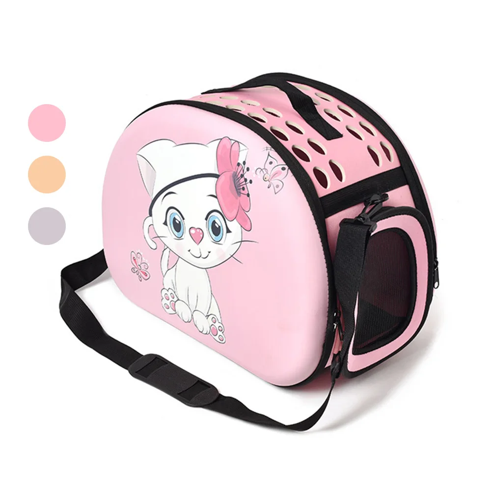 

Cartoon Cat Pet Travel Carrier Backpack For Small Dogs Foldable Bag Breathable Handbag Puppy Kitten Chihuahua Outdoor Supplies