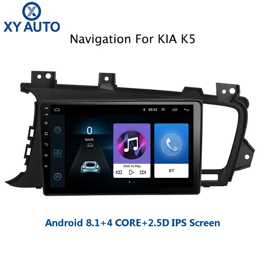 9 дюймовый 2.5D IPS закаленный HD мультисенсорный экран Android 8 1 NAVI для Kia K5 2011 2015 с Bluetooth