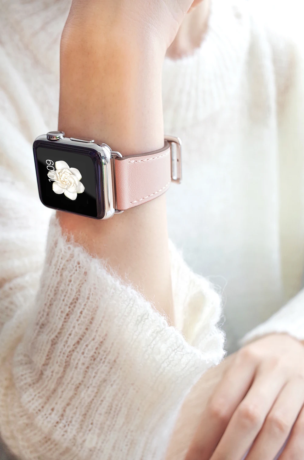 Элегантный розовый мятный зеленый один тур ремешок для Apple Watch Band из натуральной кожи серии 1 2 3 4 38 мм 40 мм 42 мм 44 мм браслет ремешок