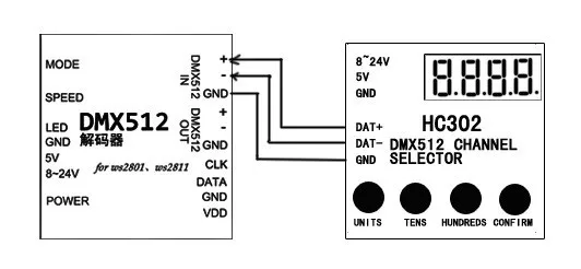 Лучшая цена 1 шт./компл. DMX контроллер WS2811 DC5V 12V пиксельный светодиодный модуль газа светильник SPI конвертер RGB dmx512 Декодер контроллер