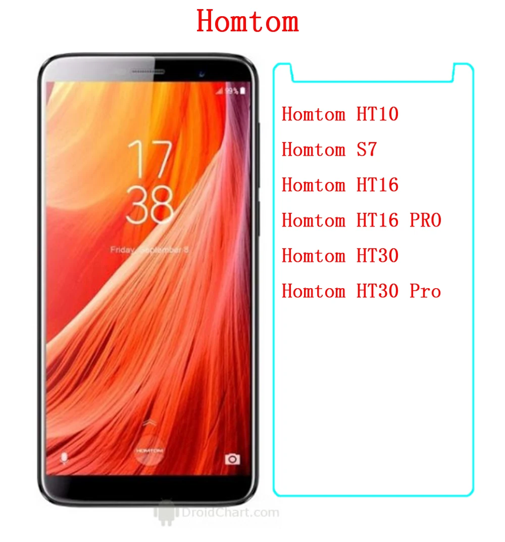 Высококачественное Закаленное стекло для Homtom S7 HT10 защита экрана 9H усиленная