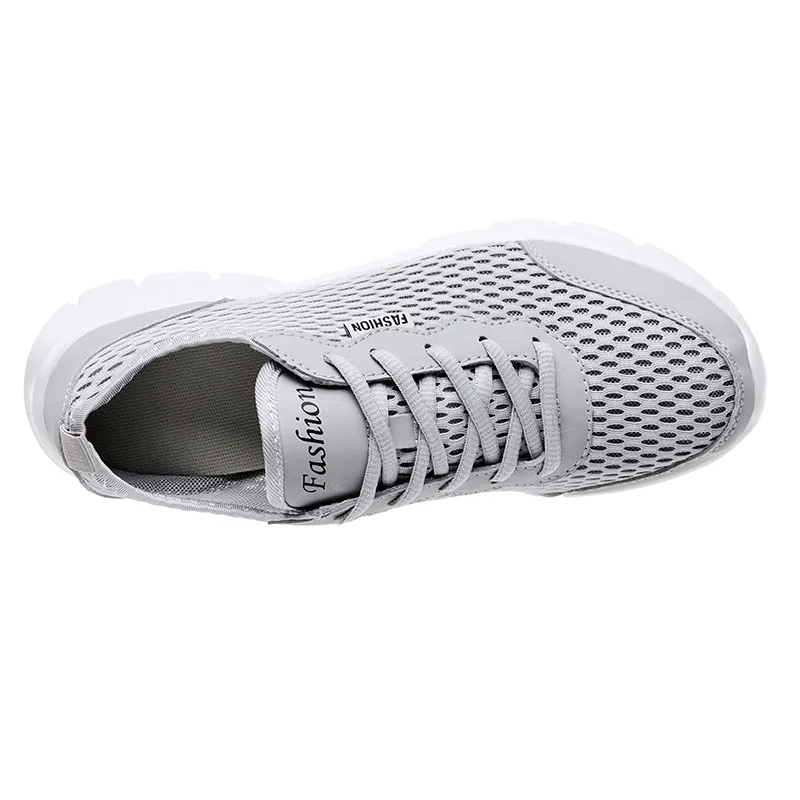 OZERSK Fashion Men Casual Shoes 2022 Spring Summer Breathable Mesh Lace Up Flats Mens Male Sneakers Big Plus Size 35-48 |