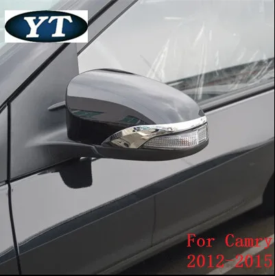 Автомобильная крышка зеркала заднего вида, авто зеркало заднего вида для Toyota Camry V55 2012-, ABS хром, 2 шт./лот, автомобильный Стайлинг
