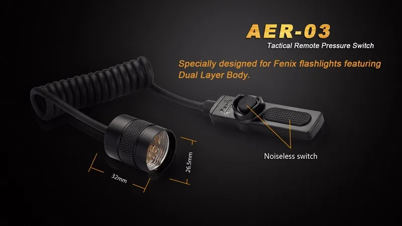 Портативный осветительный аксессуар Fenix AER-03 дистанционный переключатель давления для фонарика Fenix TK16/TK32()/TK32