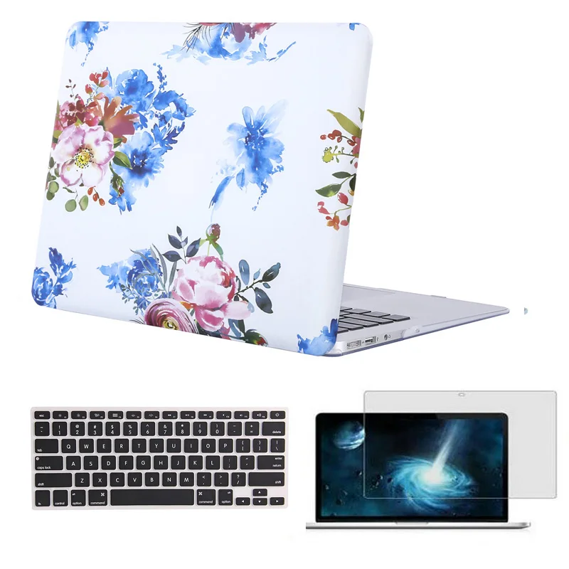 Твердый чехол MOSISO для ноутбука Macbook Pro 13 Touch Bar A1706 A1708 A1989 Mac Air 13 дюймов чехол для ноутбука - Цвет: Watercolor
