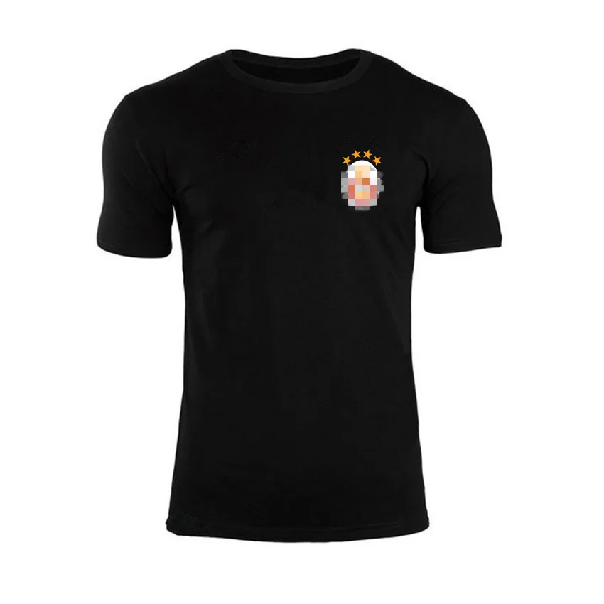 T-shirt-Black 95% хлопок, логотип на заказ, Мужские штаны для бега, мужская спортивная одежда, спортивный костюм, штаны, обтягивающие спортивные штаны, спортивные штаны для бега - Цвет: T-shirt-Black
