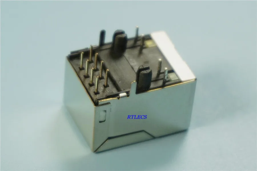 2 шт. LED Желтый Зеленый RJ45 одиночный порт экранированный модульный разъем PCB 8P8C