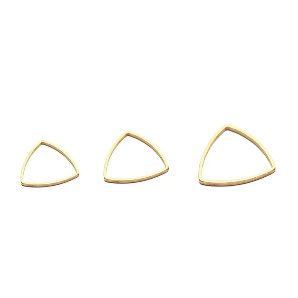 20 шт./партия геометрические треугольные подвески из нержавеющей стали для