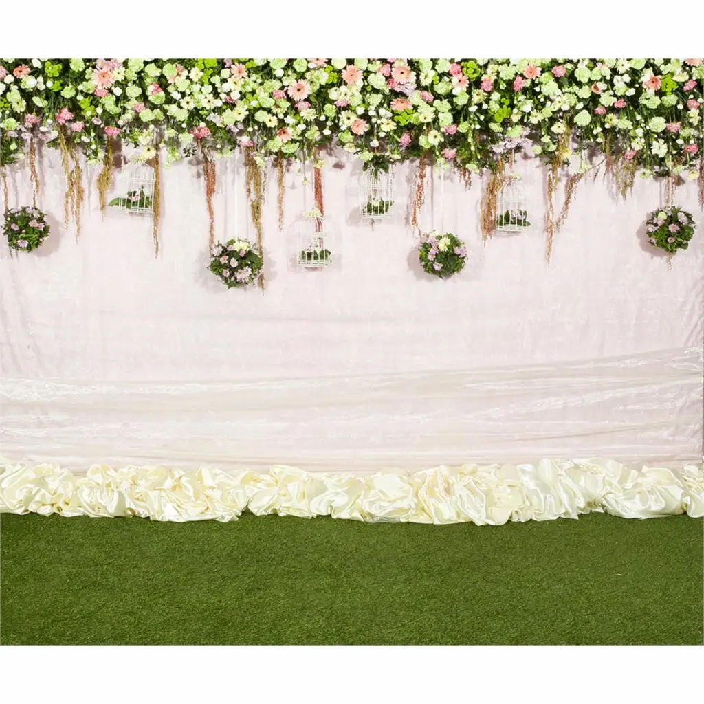 Allenjoy романтический цветочный фон для свадебной церемонии Валентина Белая роза