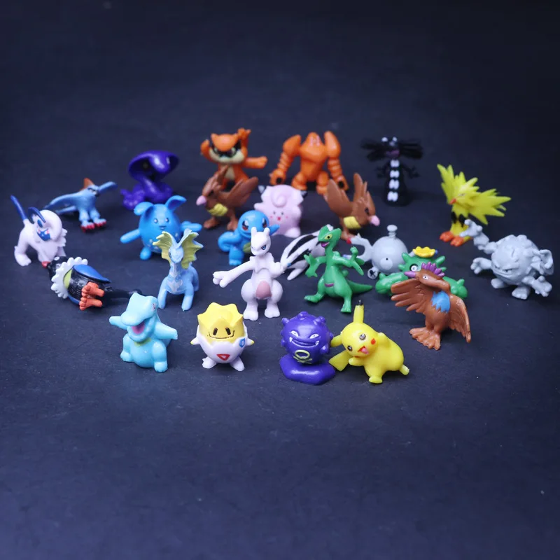 144 различные стили 2,5-3 см 24 шт./пакет небольшой аниме pokemones фигурку модели игрушки с дистанционным управлением для детей рождественские подарки Рисунок Игрушки