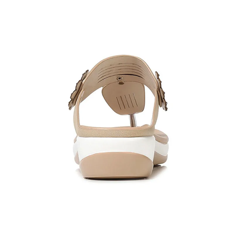 LINL KING/Новый дизайн Женские летние Вьетнамки Шлепанцы на танкетке Удобные женские