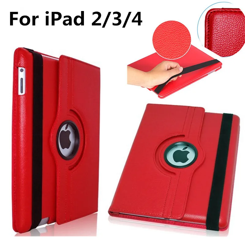 Чехол для планшета Apple iPad 2 3 4 iPad2 iPad3 iPad4 с вращающимся на 360 градусов кронштейном