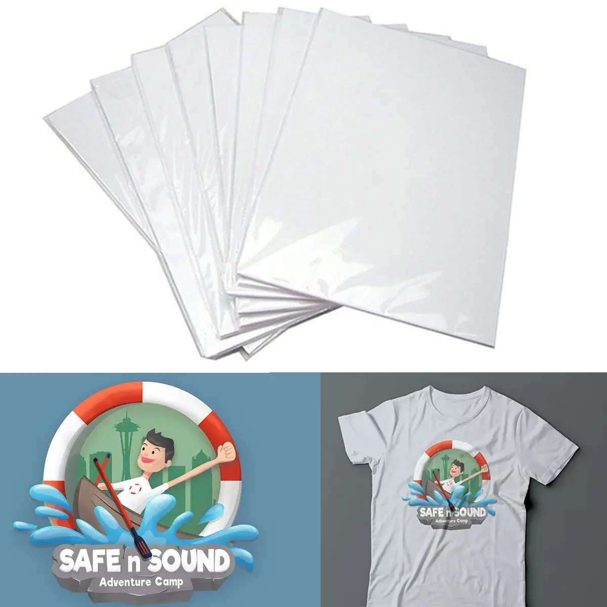 

50/100Pcs Sublimation Transfer Paper A3/A4 Paper Heat Thermal Transfer Printing Paper Stickers With Heat Press For tshirt